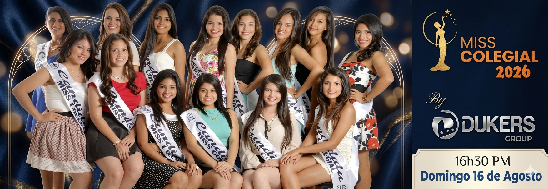 Promo Miss Colegial 2026 Dukers Group